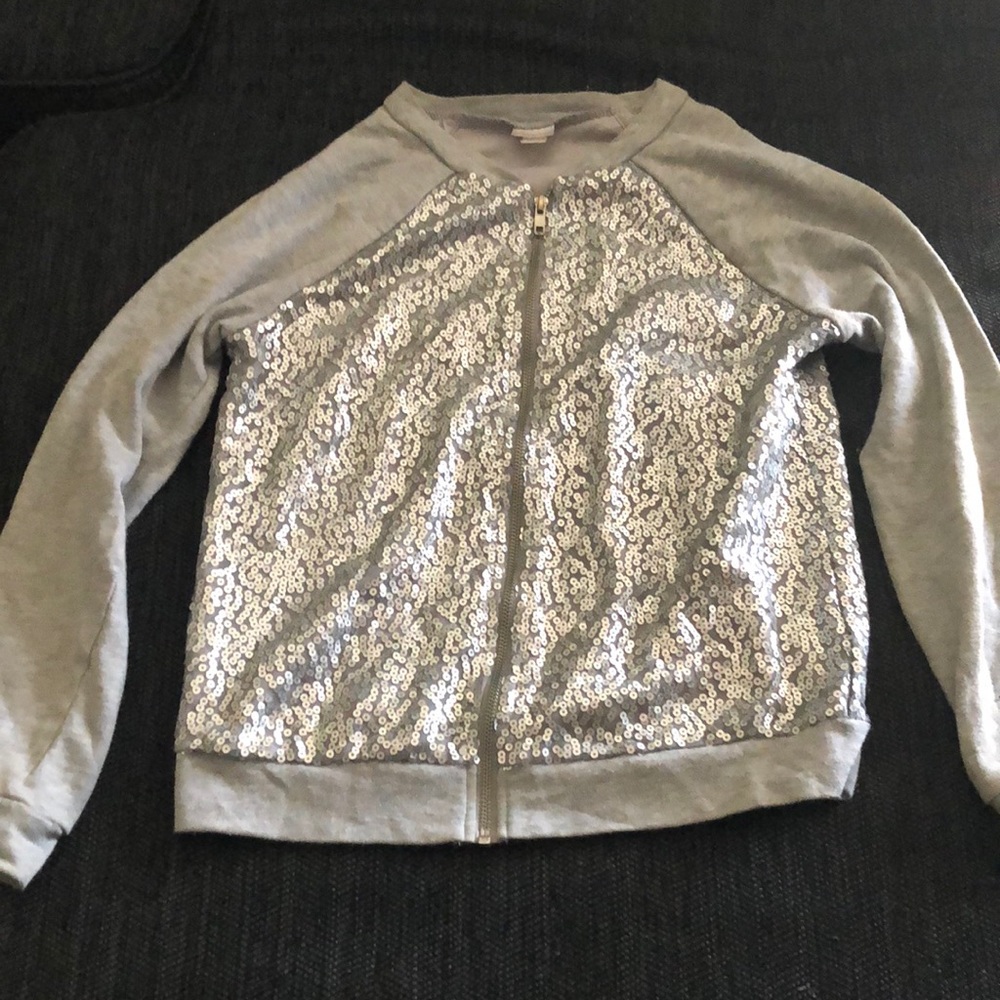 Gray Sequin Jacket